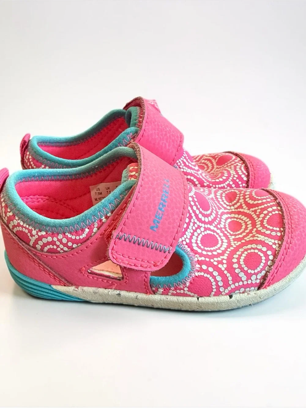 Merrell Bare Steps H2O Chroma Water Shoes Toddler Size 7.5 Berry Pink